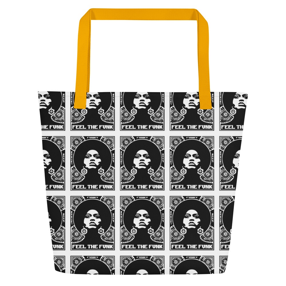 Feel The Funk All-Over Print Large Tote Bag - Image 5