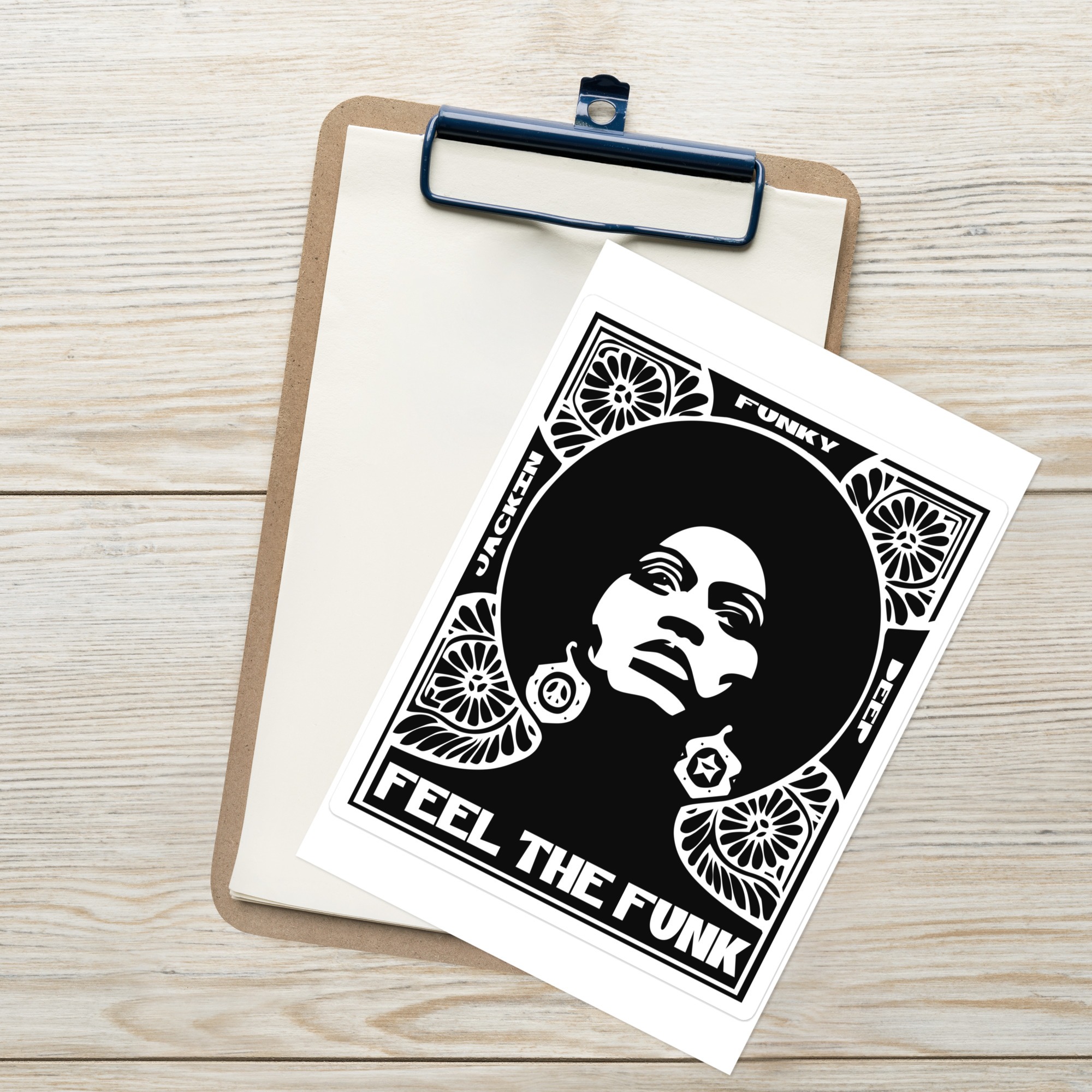 Feel The Funk Logo Sticker