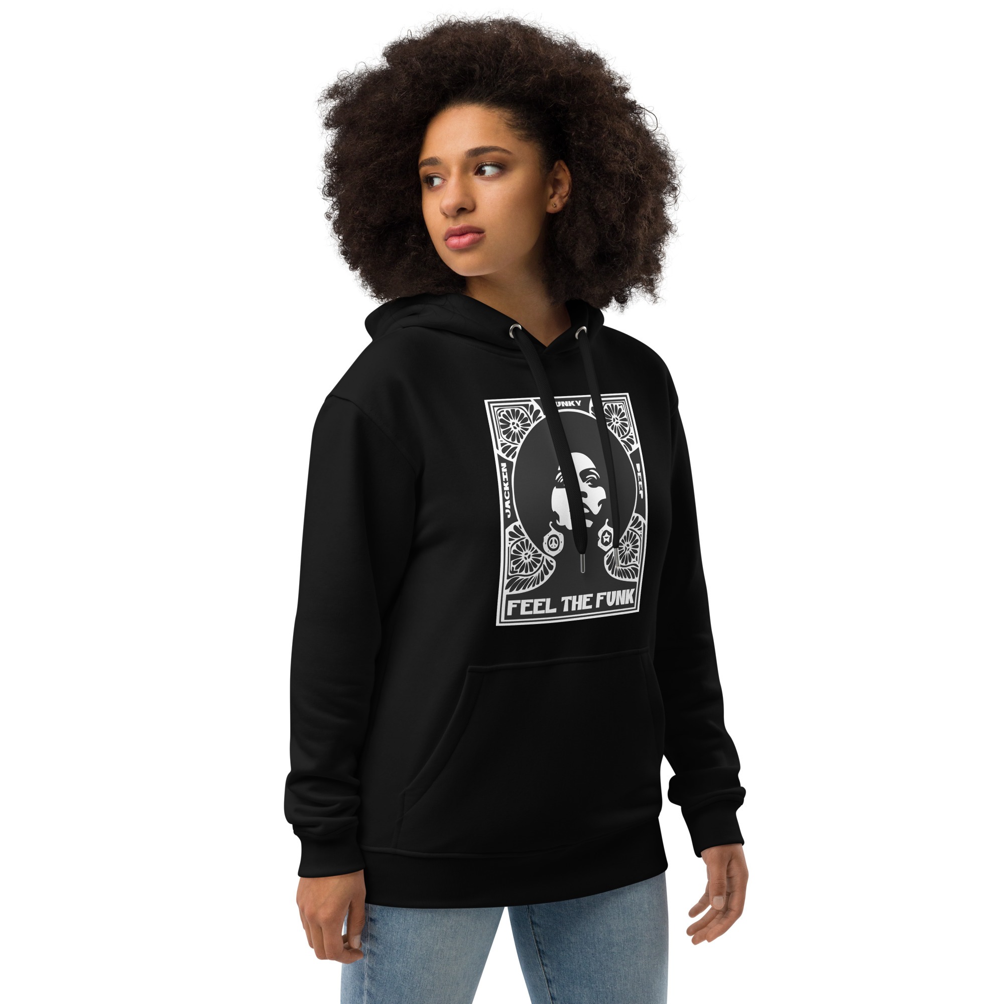 Feel The Funk Logo Premium Eco Hoodie - Image 3