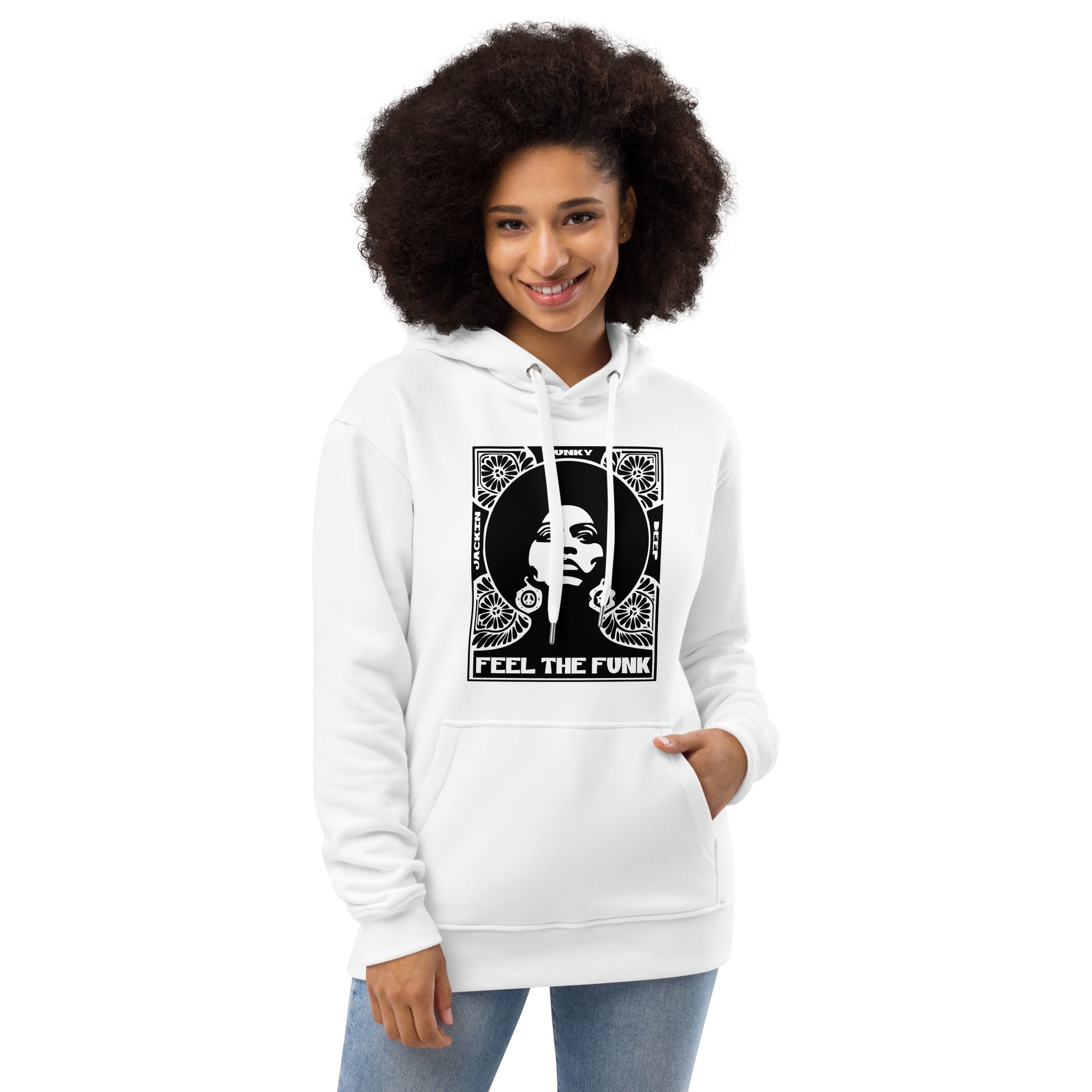 Feel The Funk Logo Premium Eco Hoodie - Image 6