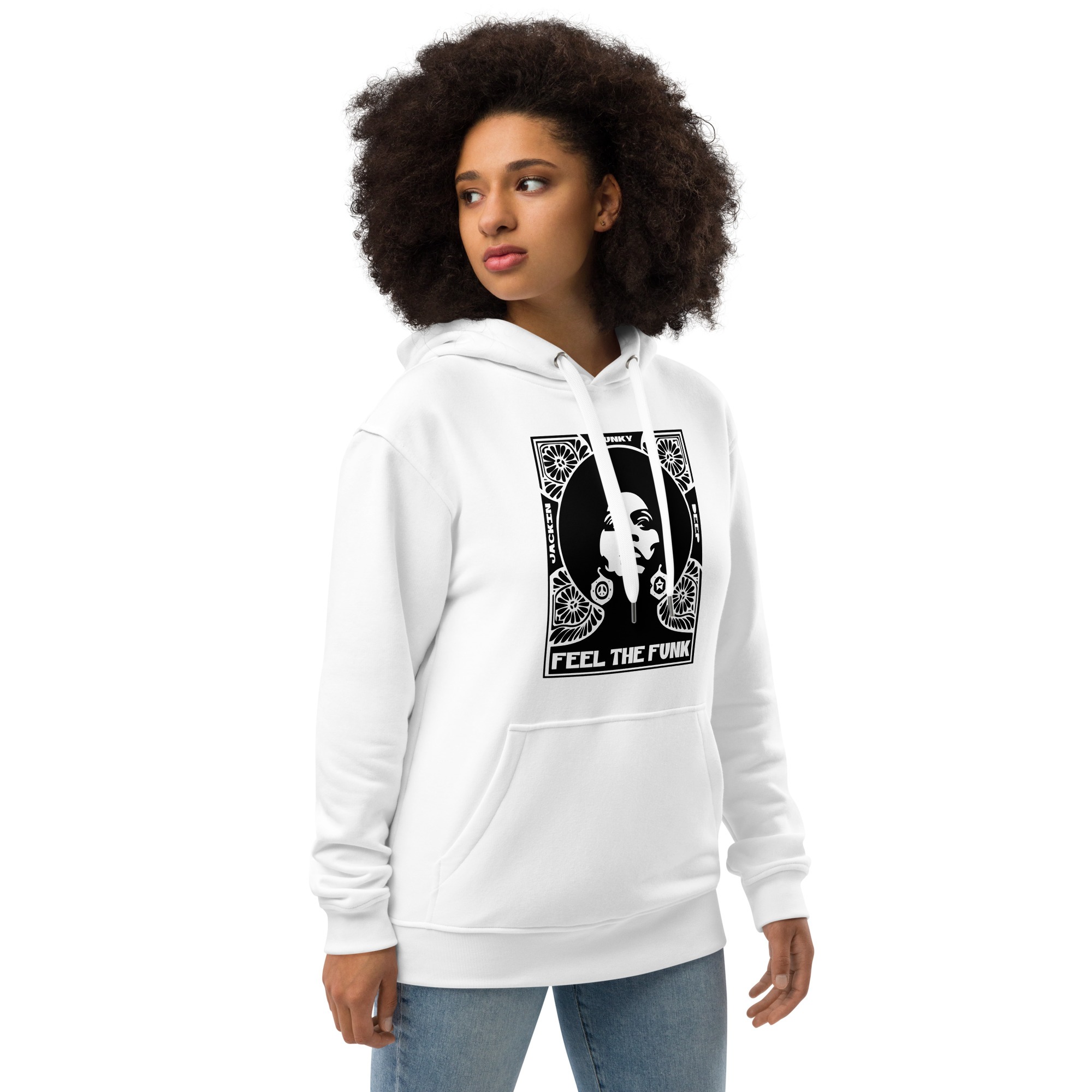 Feel The Funk Logo Premium Eco Hoodie - Image 8