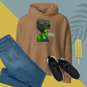 Glitter Robots Feels Good Oversized Heavyweight Hoodie